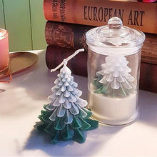 将图片加载到图库查看器，Silicone Mould Christmas Tree Shaped Cake Mold Decoration Tools Candle Mold Baking Tool Home Decoration For Christmas Party 3D Tree Shaped Candle Silicone Mold 4Pcs Different Xmas Pine Molds

