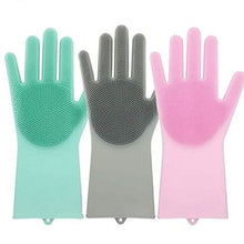 将图片加载到图库查看器，Silicone Scrubber Bristly Gloves
