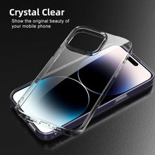 将图片加载到图库查看器，Silicone Soft Phone Case for iPhone 14 13 12 11 Pro Max XR X XS Max 7 8 Plus Back Cover Case for iPhone 14 13 12 11 Pro Max Transparent Soft Flexible Anti-Yellowing Shockproof Camera Protection Case For iPhone

