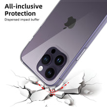 将图片加载到图库查看器，Silicone Soft Phone Case for iPhone 14 13 12 11 Pro Max XR X XS Max 7 8 Plus Back Cover Case for iPhone 14 13 12 11 Pro Max Transparent Soft Flexible Anti-Yellowing Shockproof Camera Protection Case For iPhone
