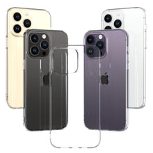 将图片加载到图库查看器，Silicone Soft Phone Case for iPhone 14 13 12 11 Pro Max XR X XS Max 7 8 Plus Back Cover Case for iPhone 14 13 12 11 Pro Max Transparent Soft Flexible Anti-Yellowing Shockproof Camera Protection Case For iPhone
