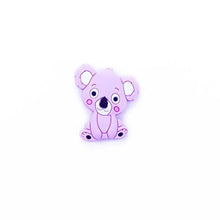 Load image into Gallery viewer, Silicone Teether Animal Koala Baby Teether Pendant Food Grade BPA Free Baby Teething Chew Charms Silicone Beads Toy
