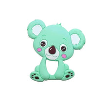 Load image into Gallery viewer, Silicone Teether Animal Koala Baby Teether Pendant Food Grade BPA Free Baby Teething Chew Charms Silicone Beads Toy
