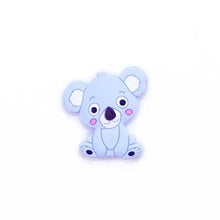 Load image into Gallery viewer, Silicone Teether Animal Koala Baby Teether Pendant Food Grade BPA Free Baby Teething Chew Charms Silicone Beads Toy

