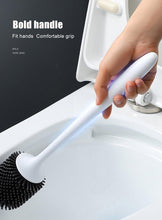 Load image into Gallery viewer, Silicone Toilet Brush For Accessories Drainable Toilet Brush Wall-Mounted Cleaning Tools Home Bathroom Accessories Sets Toilet Brushes And Holder For Bathroom Deep Cleaning Quick Drying Wall Mounted Set Soft Bristled cleaner No-Slip
