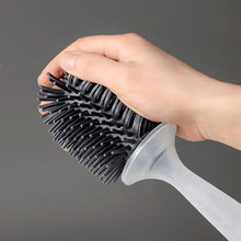 将图片加载到图库查看器，Silicone Toilet Brush Wall-Mounted Cleaning Tools Refill Liquid No Dead Corners Toilet Brush Home Bathroom Accessories Set  Toilet Brush And Holder Set Toilet Bowl Brush With Caddy Bathroom Stiff Bristles Toilet Scrub Brush
