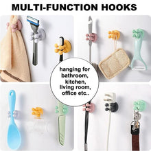 Load image into Gallery viewer, Silicone Toothbrush Holders Hook Wall Door Hooks Towel Key Plug Holder Hangers For Kitchen Bathroom Home Office Organizer Waterproof Self Adhesive Hook for Toothbrush  and Small Items
