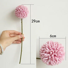 将图片加载到图库查看器，Silk Flower Arrangements Bunch Artificial Flower Bouquet Ball Fake Flowers Home Widding Decoration Valentines Day Gifts
