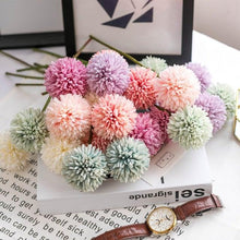 将图片加载到图库查看器，Silk Flower Arrangements Bunch Artificial Flower Bouquet Ball Fake Flowers Home Widding Decoration Valentines Day Gifts
