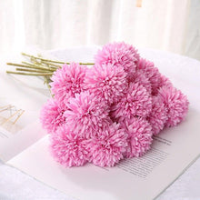 将图片加载到图库查看器，Silk Flower Arrangements Bunch Artificial Flower Bouquet Ball Fake Flowers Home Widding Decoration Valentines Day Gifts

