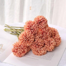 将图片加载到图库查看器，Silk Flower Arrangements Bunch Artificial Flower Bouquet Ball Fake Flowers Home Widding Decoration Valentines Day Gifts
