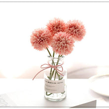 将图片加载到图库查看器，Silk Flower Arrangements Bunch Artificial Flower Bouquet Ball Fake Flowers Home Widding Decoration Valentines Day Gifts
