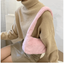 Load image into Gallery viewer, Simple And Stylish Women Soft Plush Winter Furry Shoulder Bags For Ladies And Girls Designer Clutch Handbag For Female
