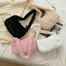 Load image into Gallery viewer, Simple And Stylish Women Soft Plush Winter Furry Shoulder Bags For Ladies And Girls Designer Clutch Handbag For Female
