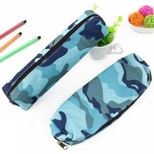 Load image into Gallery viewer, Simple Camouflage Cool Pencil Case Soft Black Pencil Holder For Boys Stylish Pouch For Office And Schools
