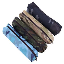 Load image into Gallery viewer, Simple Camouflage Cool Pencil Case Soft Black Pencil Holder For Boys Stylish Pouch For Office And Schools
