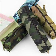 Load image into Gallery viewer, Simple Camouflage Cool Pencil Case Soft Black Pencil Holder For Boys Stylish Pouch For Office And Schools
