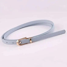 Load image into Gallery viewer, Simple Cute Leather Belts Candy Color Thin Skinny Waistband Classic Adjustable Fashion Women Belts
