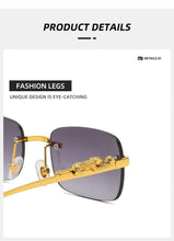 Load image into Gallery viewer, Simple Design Stylish Fashionable Sunglasses Vintage Square Shape Sunglasses For Women &amp; Men New Luxury Design Popular Travel Driving Metal Frame Sun Glasses Anti Blue Light Summer Eyeglasses
