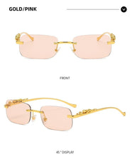 Load image into Gallery viewer, Simple Design Stylish Fashionable Sunglasses Vintage Square Shape Sunglasses For Women &amp; Men New Luxury Design Popular Travel Driving Metal Frame Sun Glasses Anti Blue Light Summer Eyeglasses
