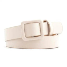 Load image into Gallery viewer, Simple Double Round Buckle PU Leather Waist Strap Vintage Design Double O-Ring Buckle  Women Leather Belt For Jeans And Dresses
