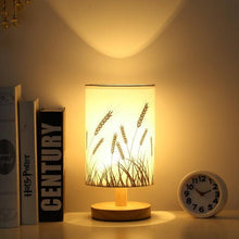 将图片加载到图库查看器，Simple Modern Table Lamp Bedroom Study Bedside Lamp 5V-220v Dimming Solid Wood Creative Birthday Gift Night Light Decorative Table Lamp Cute Study Lamps for Bedroom Décor
