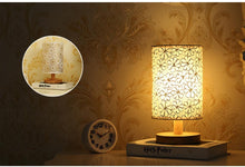 将图片加载到图库查看器，Simple Modern Table Lamp Bedroom Study Bedside Lamp 5V-220v Dimming Solid Wood Creative Birthday Gift Night Light Decorative Table Lamp Cute Study Lamps for Bedroom Décor
