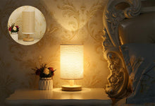 将图片加载到图库查看器，Simple Modern Table Lamp Bedroom Study Bedside Lamp 5V-220v Dimming Solid Wood Creative Birthday Gift Night Light Decorative Table Lamp Cute Study Lamps for Bedroom Décor
