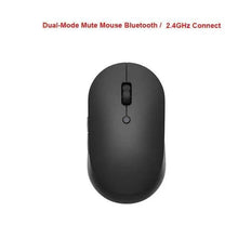 将图片加载到图库查看器，Simple Modern White/Black Wireless Bluetooth USB Connection Optical Mouse For Laptop PC Portable Slim Rechargeable Mouse Computer Mouse
