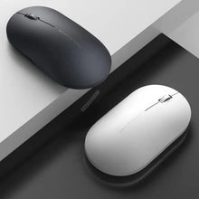 将图片加载到图库查看器，Simple Modern White/Black Wireless Bluetooth USB Connection Optical Mouse For Laptop PC Portable Slim Rechargeable Mouse Computer Mouse
