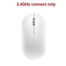 将图片加载到图库查看器，Simple Modern White/Black Wireless Bluetooth USB Connection Optical Mouse For Laptop PC Portable Slim Rechargeable Mouse Computer Mouse
