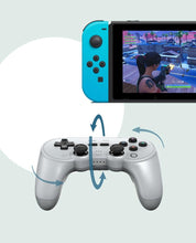 Load image into Gallery viewer, Simple Pure White Bluetooth Joystick Gamepad Controller Compatible With PC Monitor Laptop Tablet

