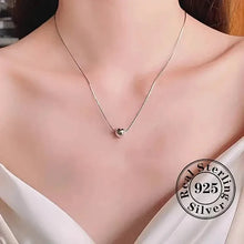 Load image into Gallery viewer, Simple Retro Bohemian Style 925 Sterling Silver Necklace with Small Ball Pendant
