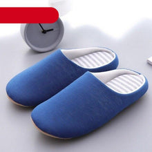 将图片加载到图库查看器，Simple Solid Soft Plush Slippers For Men And Women Winter Warm Indoor Non-slip Slippers Shoes Comfortable Memory Foam Slippers For Women's And Men's Casual House Shoes
