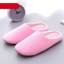 将图片加载到图库查看器，Simple Solid Soft Plush Slippers For Men And Women Winter Warm Indoor Non-slip Slippers Shoes Comfortable Memory Foam Slippers For Women's And Men's Casual House Shoes
