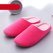 将图片加载到图库查看器，Simple Solid Soft Plush Slippers For Men And Women Winter Warm Indoor Non-slip Slippers Shoes Comfortable Memory Foam Slippers For Women's And Men's Casual House Shoes
