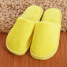 将图片加载到图库查看器，Simple Solid Soft Plush Slippers For Men And Women Winter Warm Indoor Non-slip Slippers Shoes Comfortable Memory Foam Slippers For Women's And Men's Casual House Shoes

