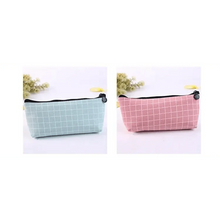 Load image into Gallery viewer, Simple Striped Color Design Pencil Cases For Students Retro Large Capacity Stationery School Pouch
