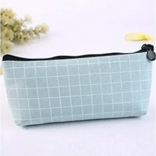Load image into Gallery viewer, Simple Striped Color Design Pencil Cases For Students Retro Large Capacity Stationery School Pouch
