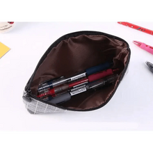 Load image into Gallery viewer, Simple Striped Color Design Pencil Cases For Students Retro Large Capacity Stationery School Pouch
