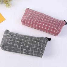 Load image into Gallery viewer, Simple Striped Color Design Pencil Cases For Students Retro Large Capacity Stationery School Pouch
