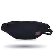 将图片加载到图库查看器，Simple Style Fanny Pack for Running Cycling Workout Men Women Waist Pouch Bag Black Classic  Women Belt Bag Pouch For Money Phone Black Bum Hip Bag
