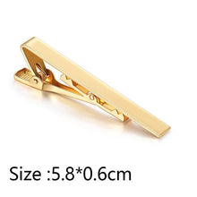 将图片加载到图库查看器，Simple Tie Clip Men Metal Copper Necktie Bar Clip Gold Silver Black 3 Bright Colors Best Gifts For Your Father Lover And Friends  Simple Classic Bar Clasp Practical Necktie Accessories Fashion Men Tie Clips Luxury Clothing Jewelry

