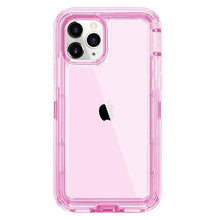 将图片加载到图库查看器，Simple Transparent White iPhone 11 12 13 Pro Max Phone Case MINI XR XS X XSMAX SE 6 7 8 Plus Transparent Shockproof Armor Glossy Case Phone Cover Heavy Duty Protective Dual Layer Shockproof Case with Hard Bumper Soft  Back
