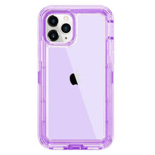 将图片加载到图库查看器，Simple Transparent White iPhone 11 12 13 Pro Max Phone Case MINI XR XS X XSMAX SE 6 7 8 Plus Transparent Shockproof Armor Glossy Case Phone Cover Heavy Duty Protective Dual Layer Shockproof Case with Hard Bumper Soft  Back
