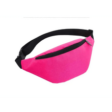 将图片加载到图库查看器，Simple Waterproof Chest Bag Unisex Fanny Pack Ladies Waist Pack Black Retro Style Women's Travel And Outdoor Waist Belt Bag
