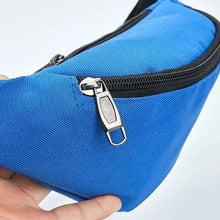 将图片加载到图库查看器，Simple Waterproof Chest Bag Unisex Fanny Pack Ladies Waist Pack Black Retro Style Women's Travel And Outdoor Waist Belt Bag
