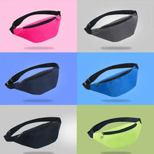 将图片加载到图库查看器，Simple Waterproof Chest Bag Unisex Fanny Pack Ladies Waist Pack Black Retro Style Women's Travel And Outdoor Waist Belt Bag
