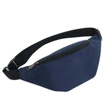 将图片加载到图库查看器，Simple Waterproof Chest Bag Unisex Fanny Pack Ladies Waist Pack Black Retro Style Women's Travel And Outdoor Waist Belt Bag
