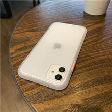 Load image into Gallery viewer, Simple White Camera Shockproof Silicone Phone Case For iPhone 13 Pro Max 14 Pro Protect Cover For Men Modern Translucent Back Cover Mobile case Compatible with iPhone
